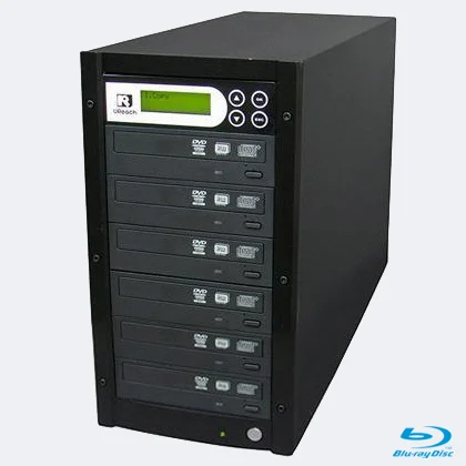 Optical Blu-Ray duplicator 1-5 - stand alone 1-5 blu-ray disk duplication system copy cd dvd bd-r media